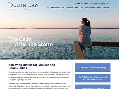 Law Firm Website design for Dubin Law, PLLC