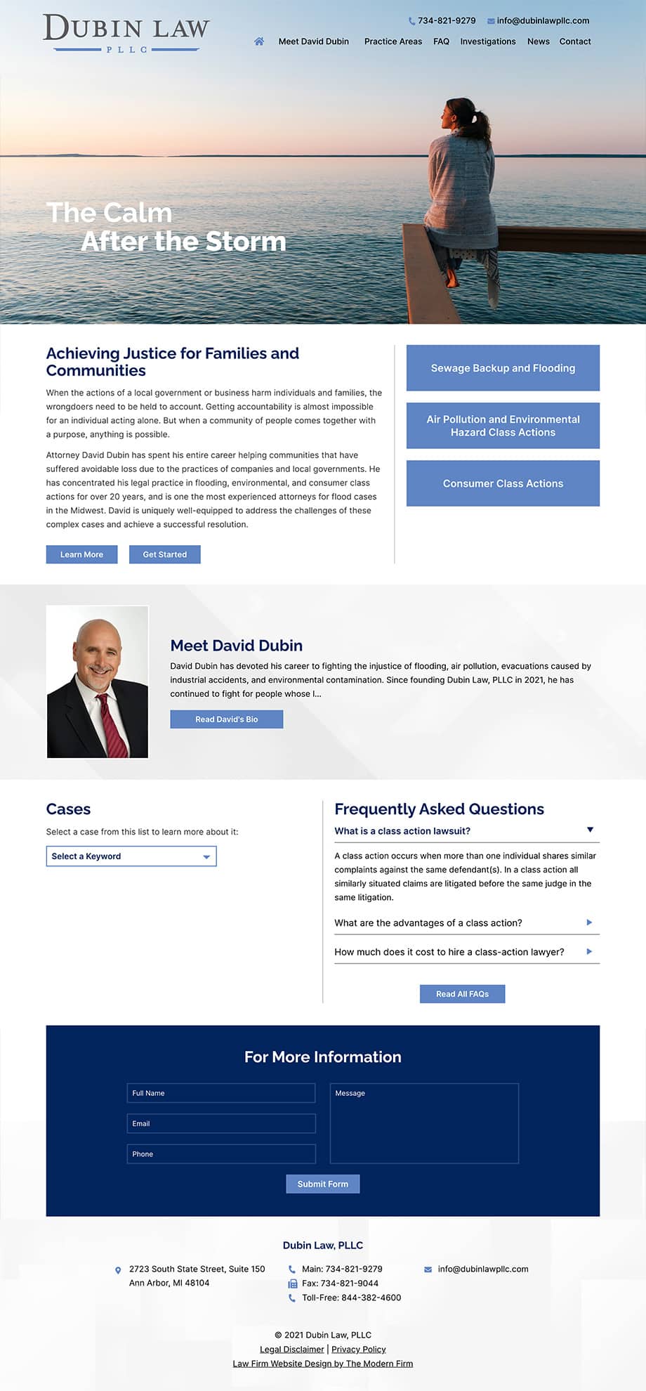 Law Firm Website Design for Dubin Law, PLLC