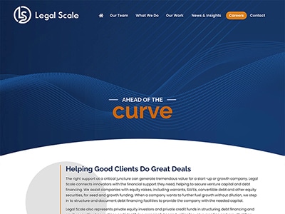 Law Firm Website design for Legal Scale LLP