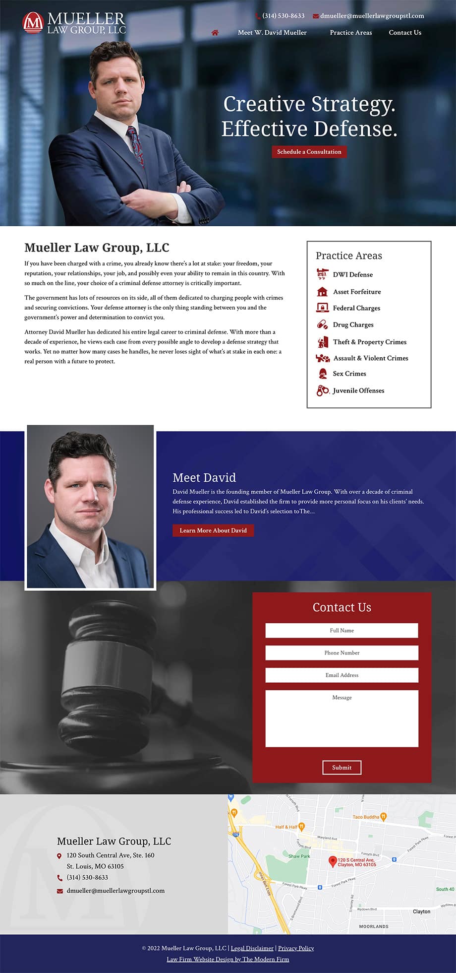 Law Firm Website Design for Mueller Law Group, LLC