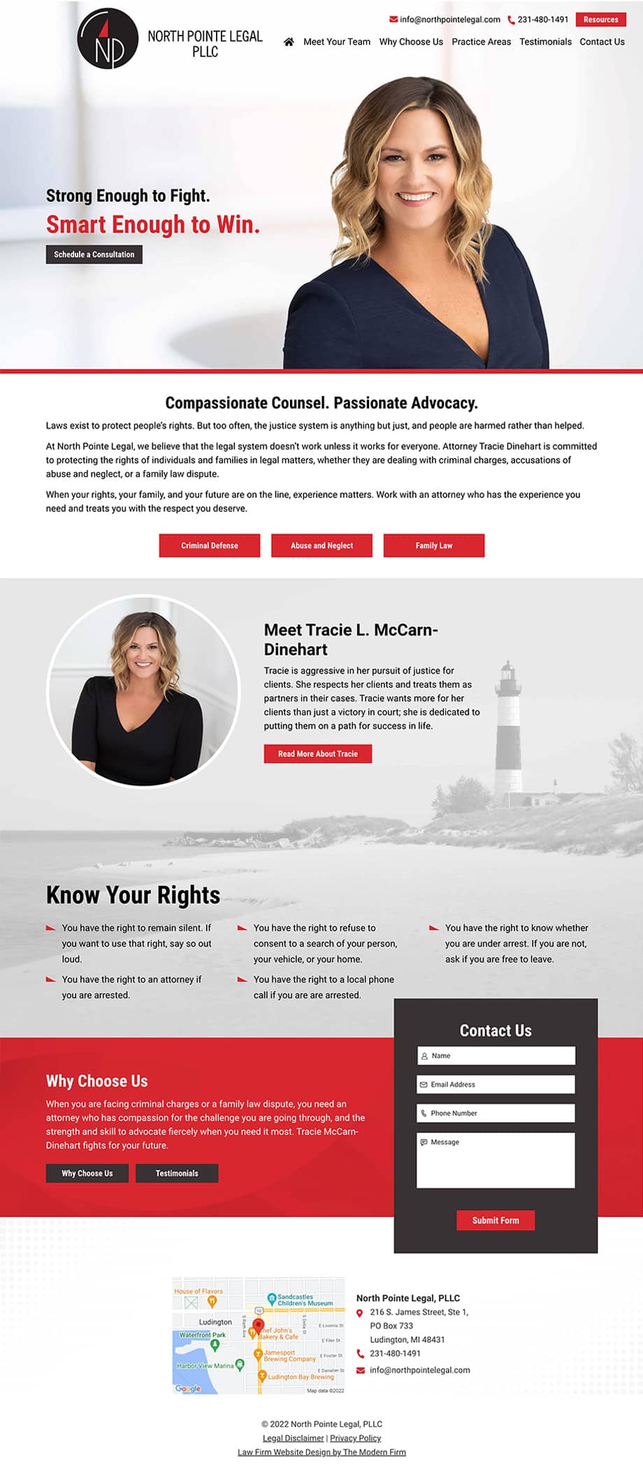 Law Firm Website Design for North Pointe Legal, PLLC