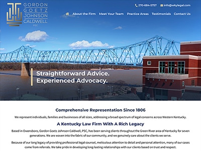 Law Firm Website design for Gordon Goetz Johnson Cald…