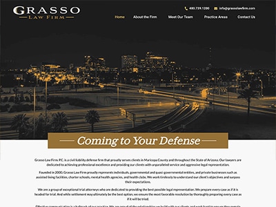 Law Firm Website design for Grasso Law Firm, P.C.