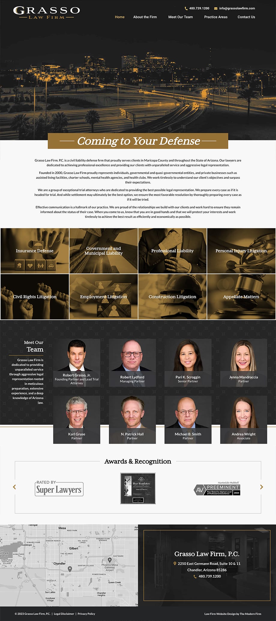 Law Firm Website Design for Grasso Law Firm, P.C.