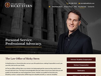 Law Firm Website design for The Law Office of Ricky S…