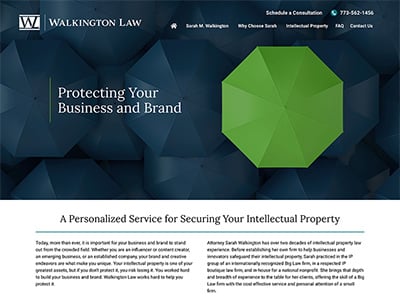 Law Firm Website design for Walkington Law