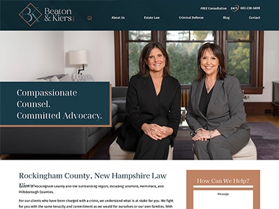 Law Firm Website design for Beaton & Kiers PLLC