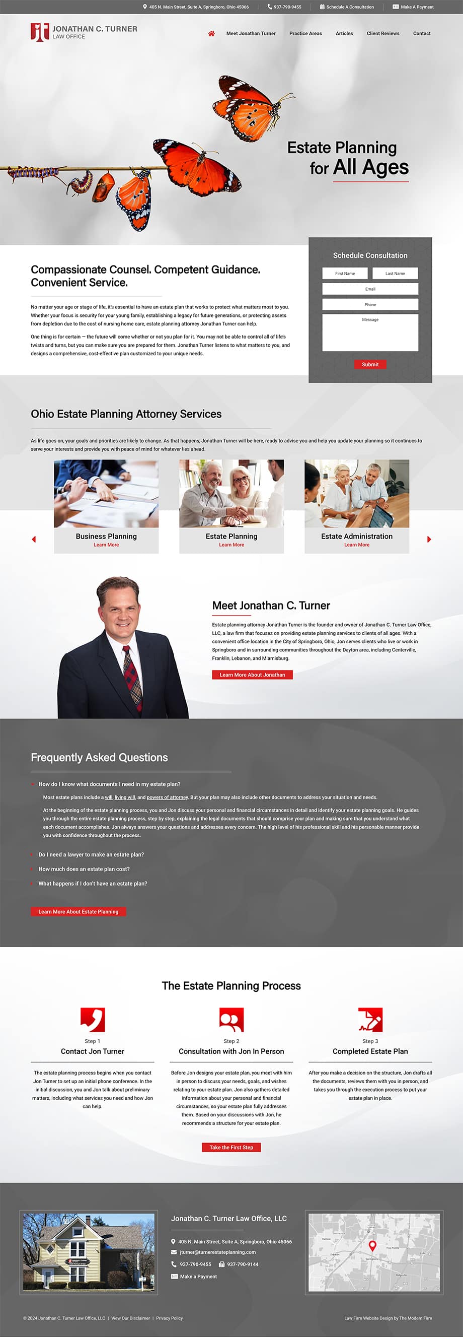 Law Firm Website Design for Jonathan C. Turner Law Office, LLC 