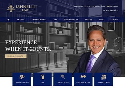 Law Firm Website design for Iannelli Law