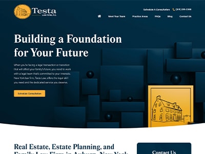 Website Design for Testa Law Firm, P.C.