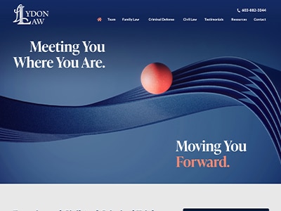 Law Firm Website design for Lydon Law