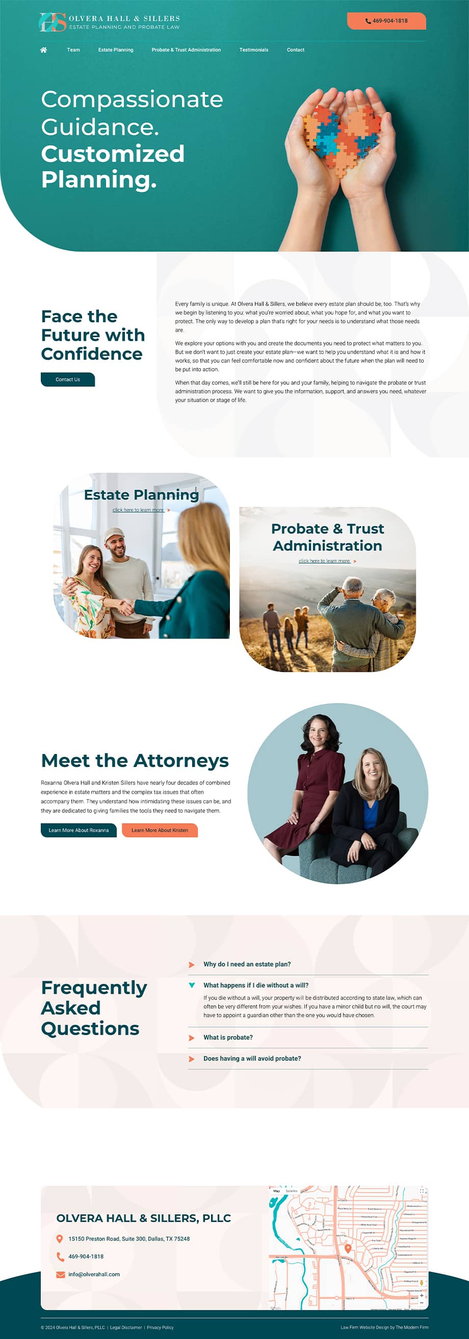 Law Firm Website Design for Olvera Hall & Sillers, PLLC