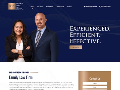 Law Firm Website design for Premier Family Law Group…