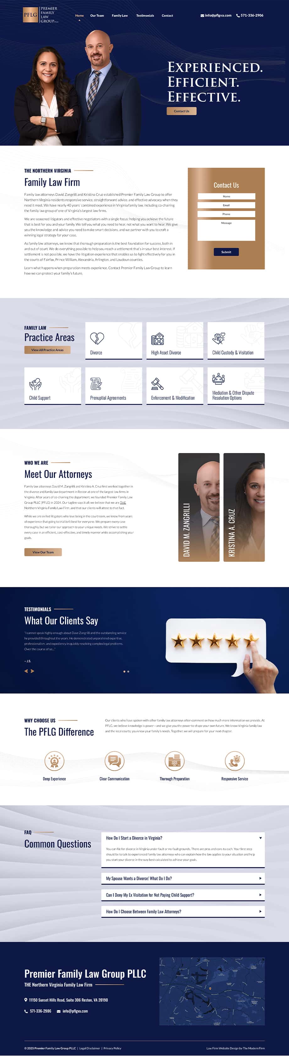 Law Firm Website Design for Premier Family Law Group PLLC