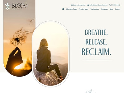 Website Design for Bloom Family Law, PC